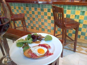 Um dos "tapas" do Becerrita