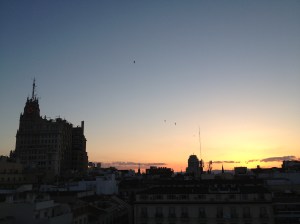 Madrid Hotel oscar por do sol