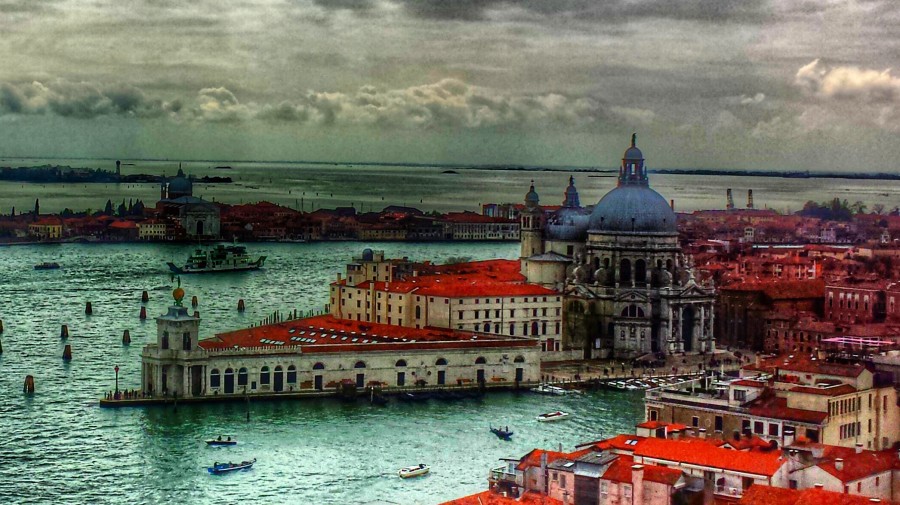 Vista do Grande Canal de Veneza 